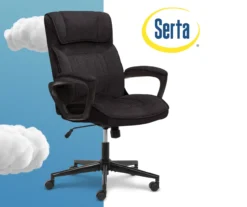 Hannah Charcoal Gray Microfiber Office Chair 41 Hannah Charcoal Gray Microfiber Office Chair -Furniture Series Sales 810513553