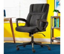 Hannah Charcoal Gray Microfiber Office Chair 24 Hannah Charcoal Gray Microfiber Office Chair -Furniture Series Sales 810513553 A0 12