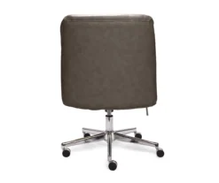 Leighton Gray Memory Foam Bonded Leather Office Chair -Furniture Series Sales 810513560 14