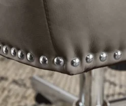 Leighton Gray Memory Foam Bonded Leather Office Chair -Furniture Series Sales 810513560 7