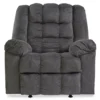 Drake Charcoal Rocker Recliner -Furniture Series Sales 810519655