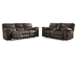 Boxberg Teak Faux Leather Reclining Sofa 11 Boxberg Teak Faux Leather Reclining Sofa -Furniture Series Sales 810519659 810519658