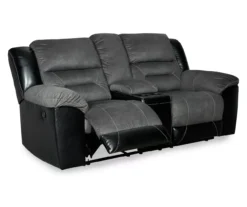 Earhart Faux Leather Reclining Console Loveseat -Furniture Series Sales 810519695 4