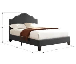 Lombard Charcoal Gray Full Upholstered Bed 17 Lombard Charcoal Gray Full Upholstered Bed -Furniture Series Sales 810519983 6