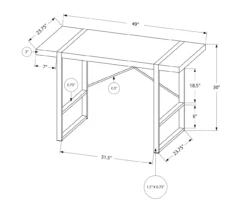 Monarch Paneled Metal Computer Desk 40 Monarch Paneled Metal Computer Desk -Furniture Series Sales 810527342 10