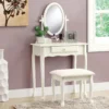 Antique White 2-Piece Mirror Vanity Set 1 Antique White 2-Piece Mirror Vanity Set -Furniture Series Sales 810527351 1