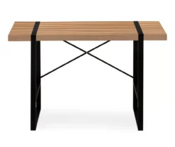 Brown Wood Look Thick Panel Computer Desk 13 Brown Wood Look Thick Panel Computer Desk -Furniture Series Sales 810533370 4