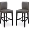 30" Black Faux Brushed Leather Bar Stools, 2-Pack -Furniture Series Sales 810535738 10