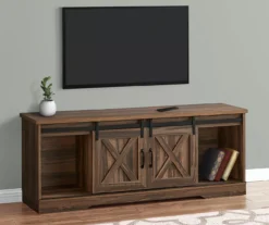 60" Reclaimed Brown Wood Look Sliding Barn Door TV Stand 8 60" Reclaimed Brown Wood Look Sliding Barn Door TV Stand -Furniture Series Sales 810535764 1