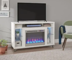 48" Intrepid White Electric Fireplace Console 10 48" Intrepid White Electric Fireplace Console -Furniture Series Sales 810538247 1