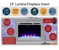 48" Intrepid White Electric Fireplace Console 12 48" Intrepid White Electric Fireplace Console -Furniture Series Sales 810538247 5