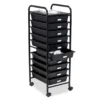 Black Metal 10-Drawer Rolling Storage Cart -Furniture Series Sales 810539916 1