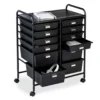 Black Metal 12-Drawer Rolling Storage Cart -Furniture Series Sales 810539917 1