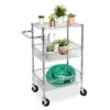 Chrome 3-Shelf Storage Cart