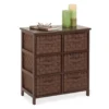 Brown 6-Drawer Woven Strap Chest 2 Brown 6-Drawer Woven Strap Chest -Furniture Series Sales 810539931 1
