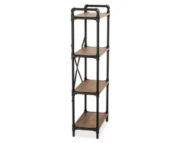 Black Industrial 4-Tier Bookshelf 10 Black Industrial 4-Tier Bookshelf -Furniture Series Sales 810539935 4