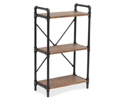 Black Industrial 3-Tier Bookshelf 9 Black Industrial 3-Tier Bookshelf -Furniture Series Sales 810539936 3