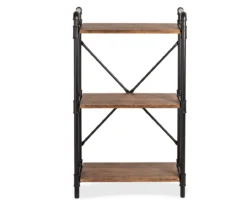 Black Industrial 3-Tier Bookshelf 10 Black Industrial 3-Tier Bookshelf -Furniture Series Sales 810539936 4