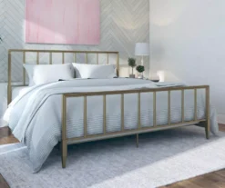 CosmoLiving Blair Brass Metal King Bed 9 CosmoLiving Blair Brass Metal King Bed -Furniture Series Sales 810541048 1
