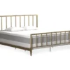 CosmoLiving Blair Brass Metal King Bed -Furniture Series Sales 810541048 3