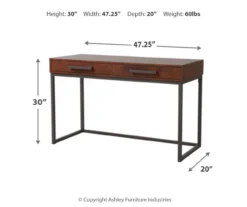 Horatio Brown & Gunmetal Wood Desk 13 Horatio Brown & Gunmetal Wood Desk -Furniture Series Sales 810542288 3