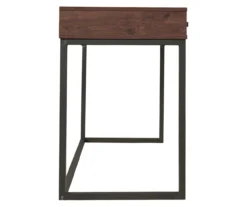 Horatio Brown & Gunmetal Wood Desk 16 Horatio Brown & Gunmetal Wood Desk -Furniture Series Sales 810542288 6