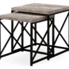 Monarch Reclaimed Wood Look 2-Piece Nesting Table Set -Furniture Series Sales 810542383 2