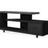 60" Black & Gray Top TV Stand -Furniture Series Sales 810542411 2