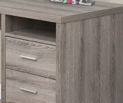 Monarch Metal 2-Drawer L-Shaped Computer Desk -Furniture Series Sales 810542429 3