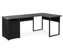 Monarch Metal 2-Drawer L-Shaped Computer Desk -Furniture Series Sales 810542430 2