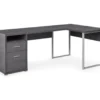 Monarch Metal 2-Drawer L-Shaped Computer Desk 2 Monarch Metal 2-Drawer L-Shaped Computer Desk -Furniture Series Sales 810542512 2