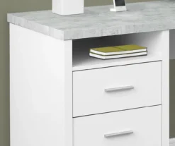 Monarch Metal 2-Drawer L-Shaped Computer Desk -Furniture Series Sales 810542513 3