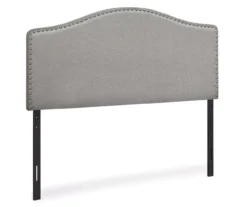 Monarch Linen Nailhead Trim Headboard -Furniture Series Sales 810542515 2