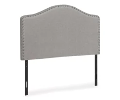 Monarch Linen Nailhead Trim Headboard -Furniture Series Sales 810542523 2