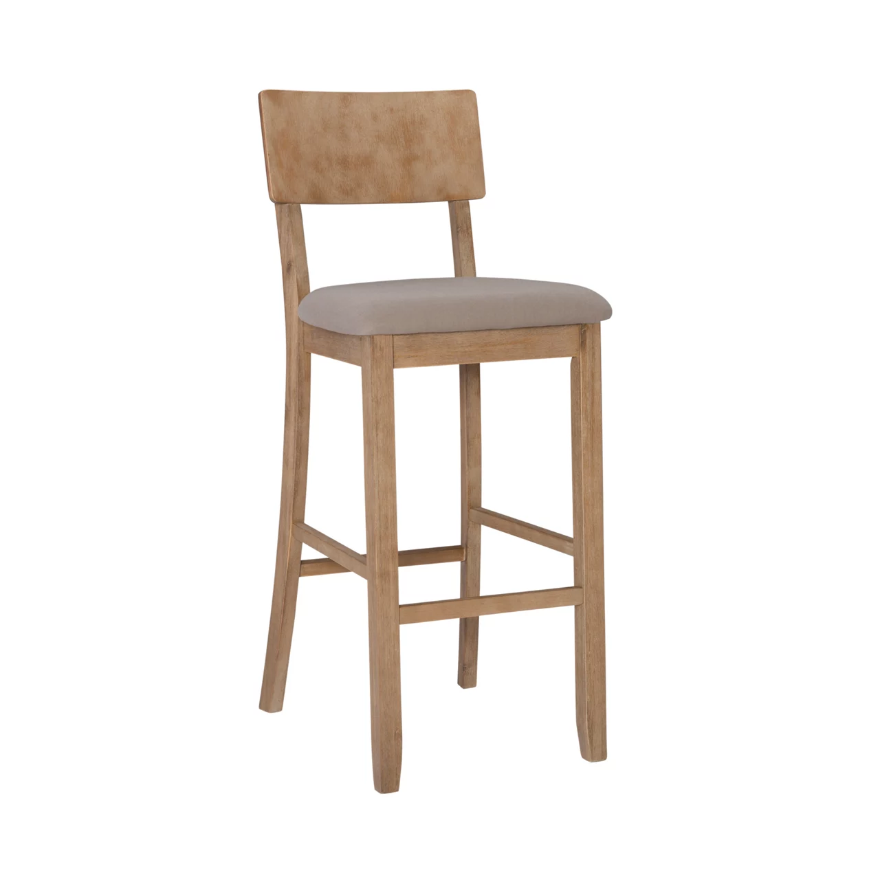 Jessie Gray Wash Upholstered Wood Bar Stool 3 Jessie Gray Wash Upholstered Wood Bar Stool
