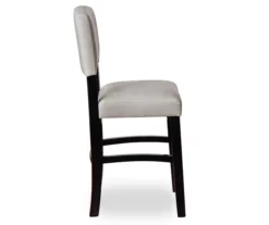 Trevor Dove Gray & Black Faux Leather Upholstered Counter Stool -Furniture Series Sales 810543086 4