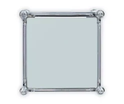 Hawkins Chrome & Glass 3-Shelf Rolling Cart -Furniture Series Sales 810543096 5