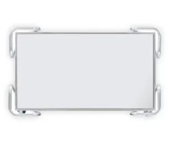 Hampton Silver 2-Shelf Rolling Steel Bar Cart -Furniture Series Sales 810543098 5