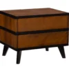Manhattan Walnut 2-Drawer Mid-Century Wood Nightstand -Furniture Series Sales 810543109 A0 1