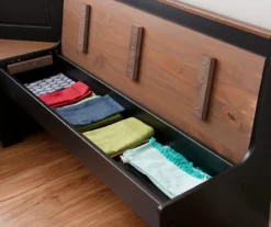 Atrium Black & Pecan 3-Piece Wooden Breakfast Nook Set -Furniture Series Sales 810543121 B8