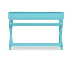 Cami Blue X-Base Campaign Style Writing Desk -Furniture Series Sales 810543182 4