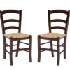 Bordeaux Walnut Handwoven Ladder Back Side Chairs, 2-Pack 2 Bordeaux Walnut Handwoven Ladder Back Side Chairs, 2-Pack -Furniture Series Sales 810543200 A0 1