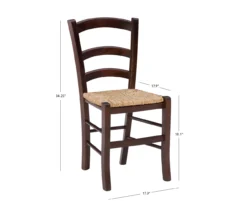 Bordeaux Walnut Handwoven Ladder Back Side Chairs, 2-Pack 23 Bordeaux Walnut Handwoven Ladder Back Side Chairs, 2-Pack -Furniture Series Sales 810543200 A7