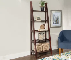 Boston Espresso 5-Shelf Wooden Ladder Bookcase 14 Boston Espresso 5-Shelf Wooden Ladder Bookcase -Furniture Series Sales 810543223 2
