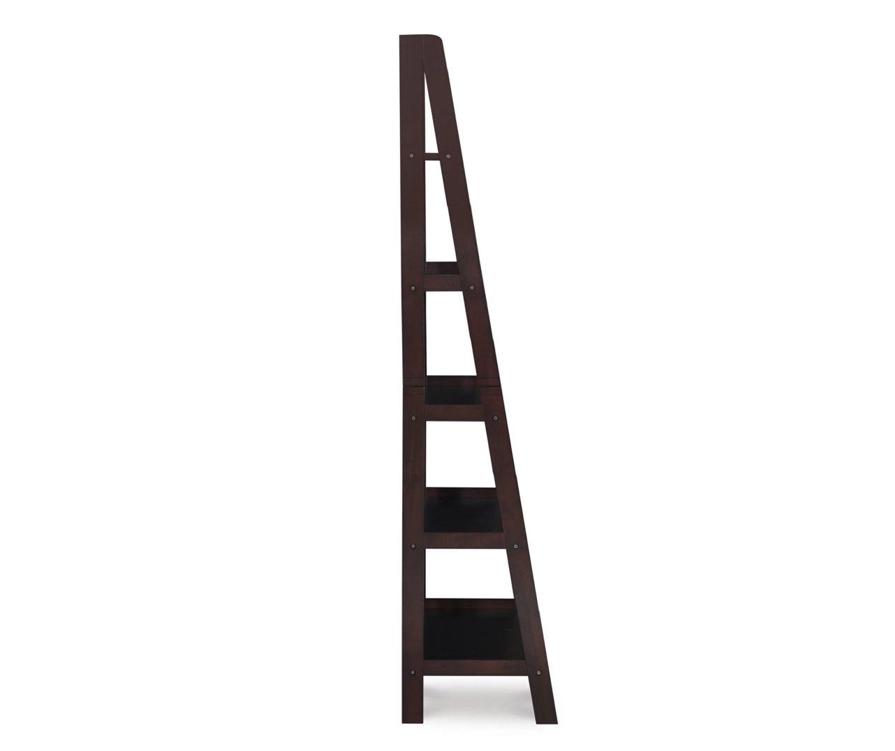 Boston Espresso 5-Shelf Wooden Ladder Bookcase 7 Boston Espresso 5-Shelf Wooden Ladder Bookcase - Image 5