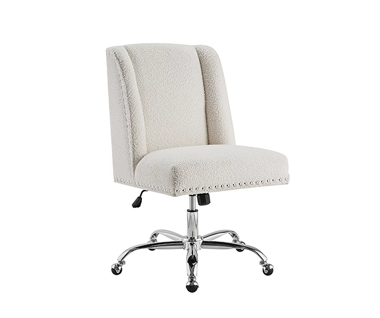 Comfort Home Warm White Sherpa Chair 3 Comfort Home Warm White Sherpa Chair