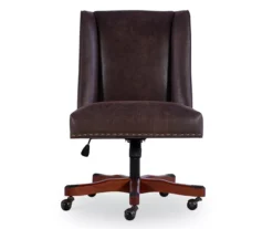 Austin Dark Walnut Upholstered Office Chair -Furniture Series Sales 810543233 A0 2