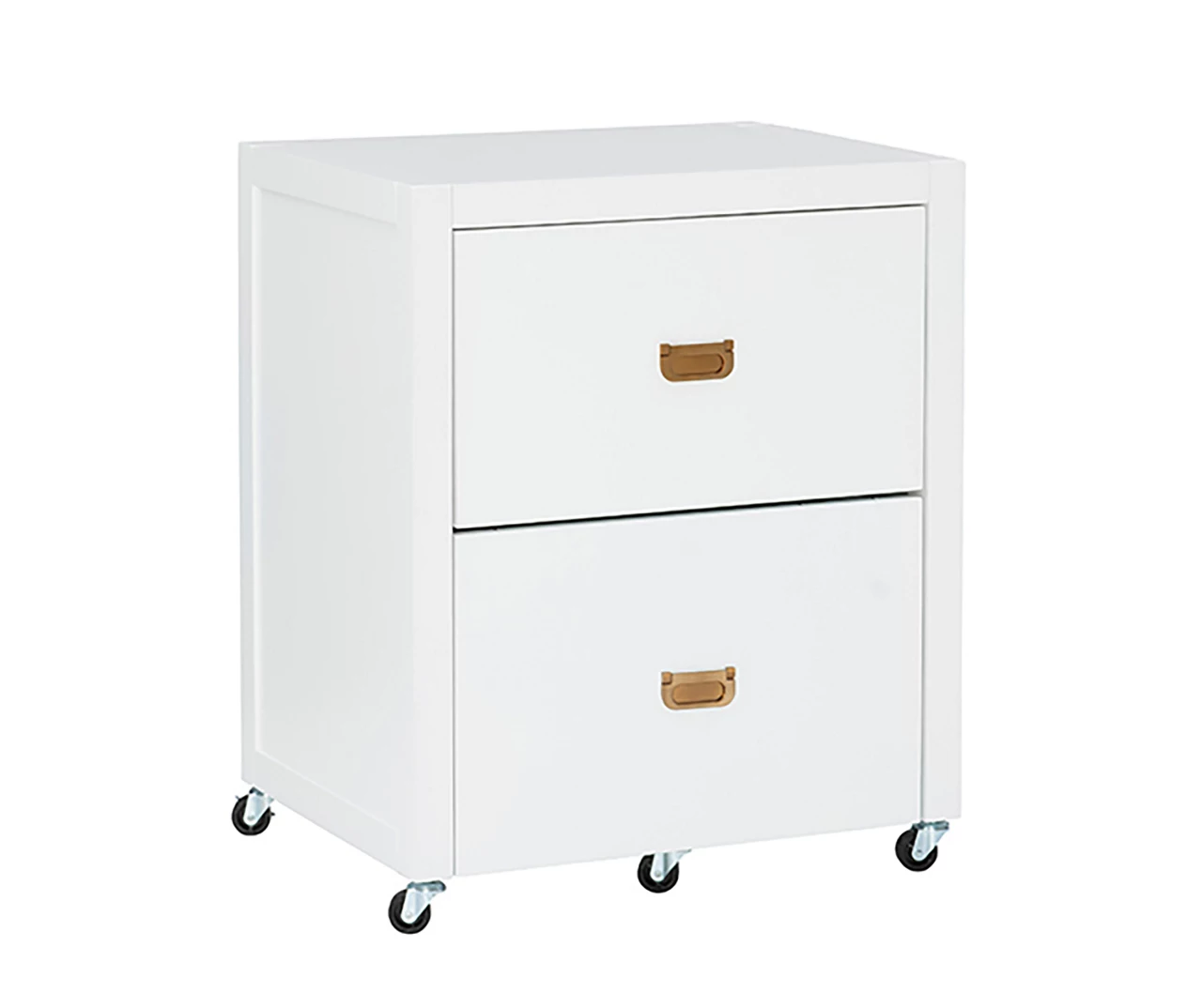 Kari White 2-Drawer Rolling Filing Cabinet 3 Kari White 2-Drawer Rolling Filing Cabinet