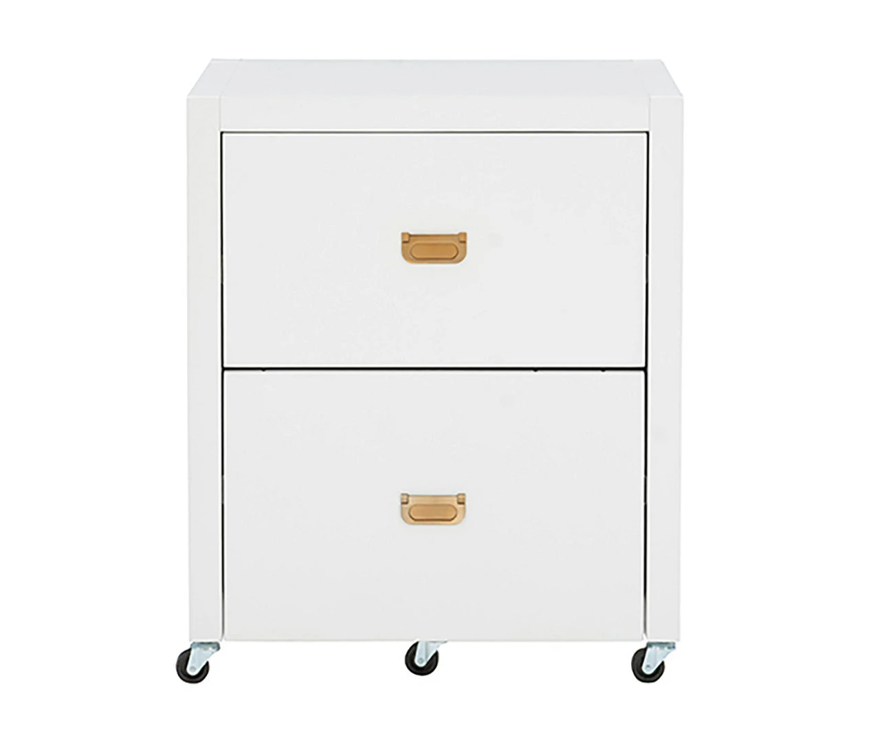 Kari White 2-Drawer Rolling Filing Cabinet 5 Kari White 2-Drawer Rolling Filing Cabinet - Image 3