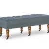 Claire Linen Upholstered Rolling Bench -Furniture Series Sales 810543278 1